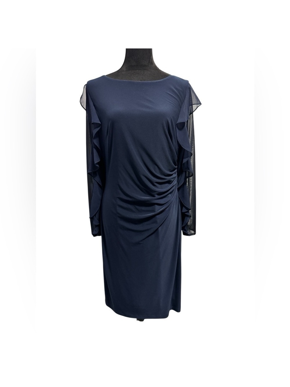 Ralph Lauren Midnight Blue Long Sleeve Dress